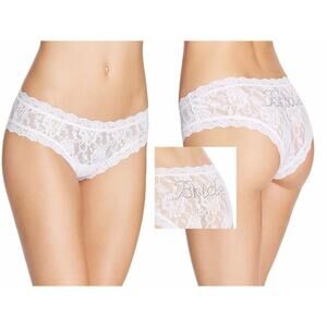 Hanky Panky Women's Bridal Cheeky Hipster White, Size S 0222